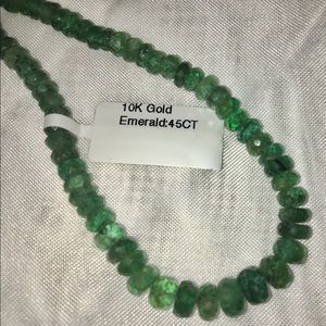 COPY - 16 in Emeralds necklace with white gold clasp